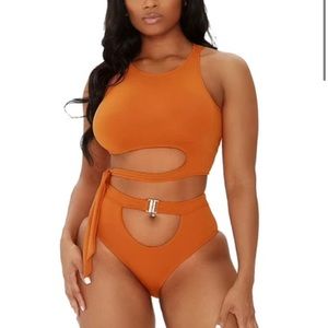 Orange swimsuit